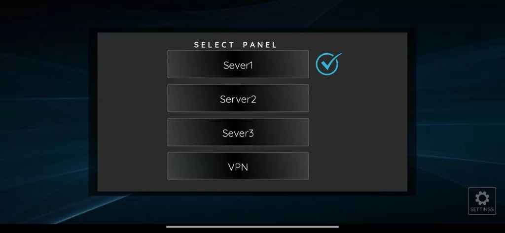 Select a server