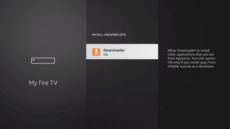 Enable Downloader to install Hive IPTV