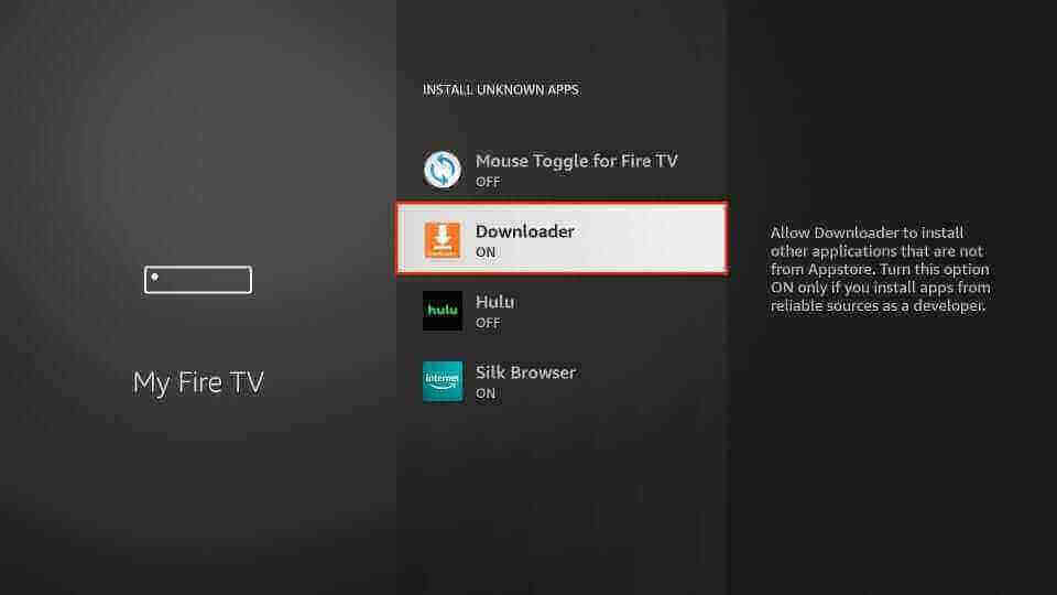 Enable Apps from Unknown Sources on Firestick