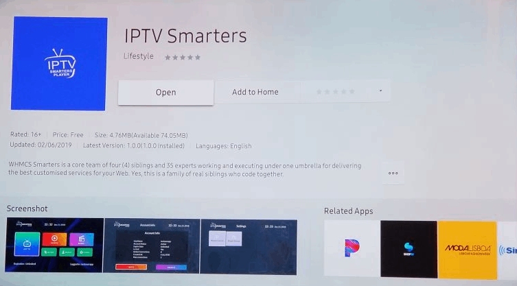 Open IPTV Smarters