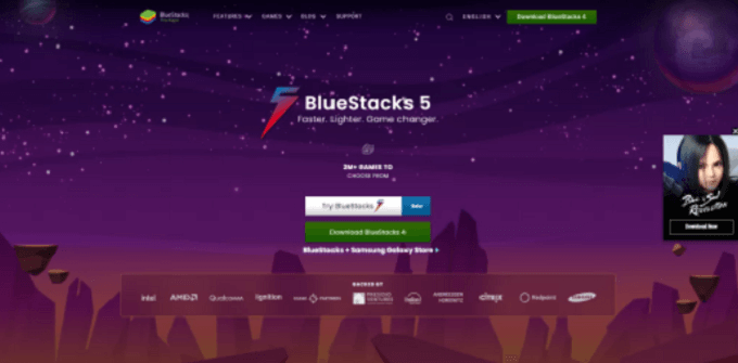 Select Download BlueStacks