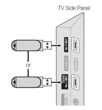 Connect the USB to Smart TV