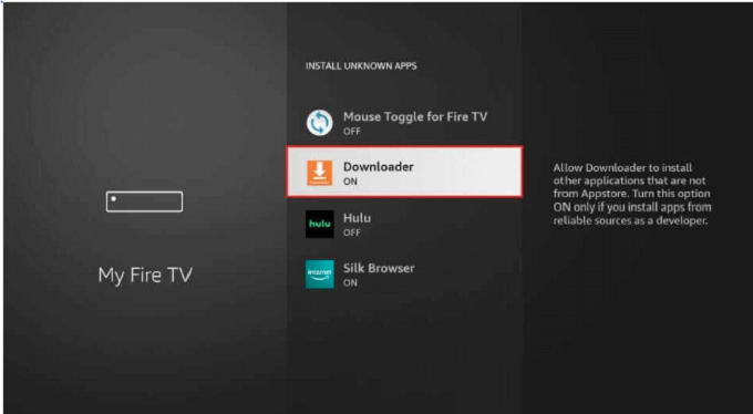 Enable Unknown Sources on Firestick