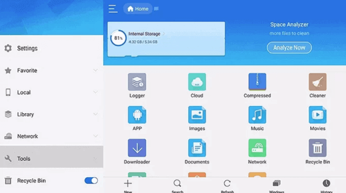 Download Unloaded IPTV on ES File Explorer
