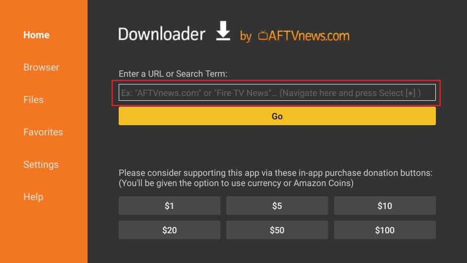 Enter the Anonymous IPTV link