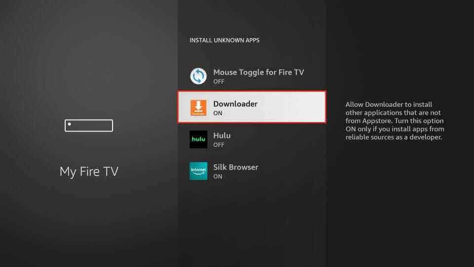 Enable Downloader to stream Toronto IPTV