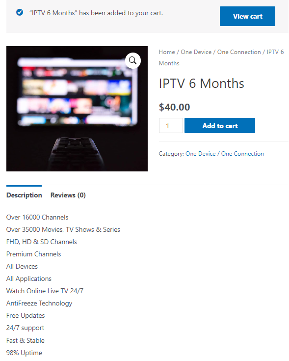 Select View Cart