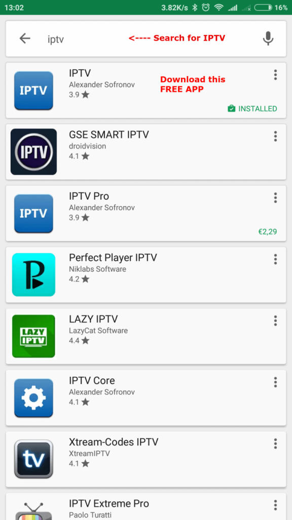 IPTV app