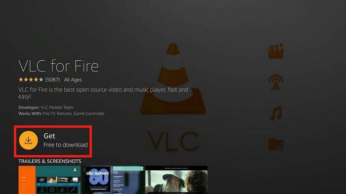 Install VLC for Firestick
