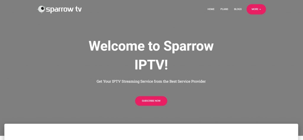 Visit the Sparrow IPTV website