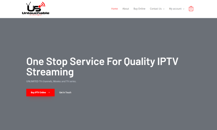 Go to the official Untouchable IPTV website