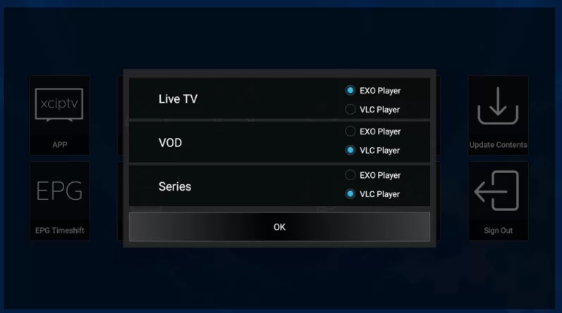 Choose any media player for streaming