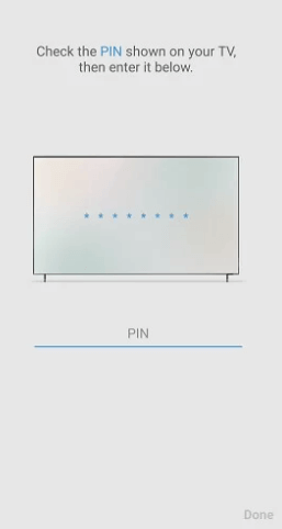 Enter PIN to stream IPTV on Samsung Smart TV