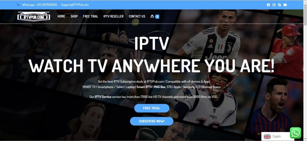 Go to the Pub IPTV website