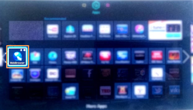 Select the web browser