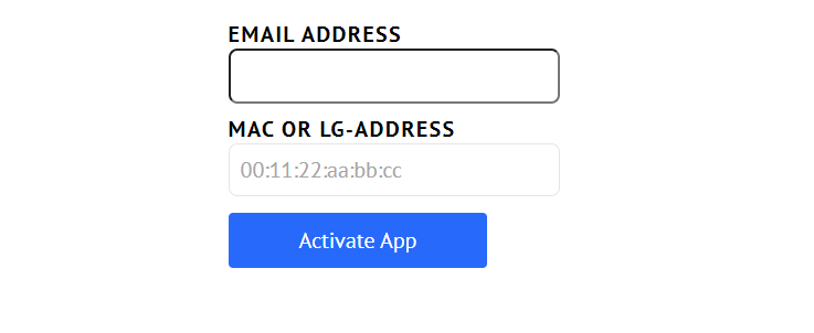 click the Activate App button