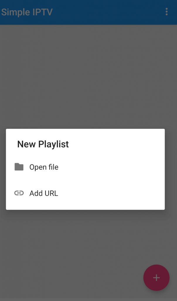 Choose the Add URL 
