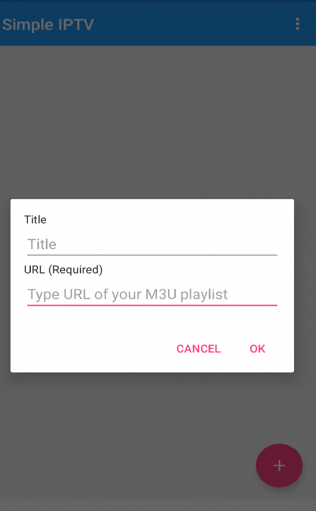  enter the playlist name and the M3U URL of SKRN IPTV