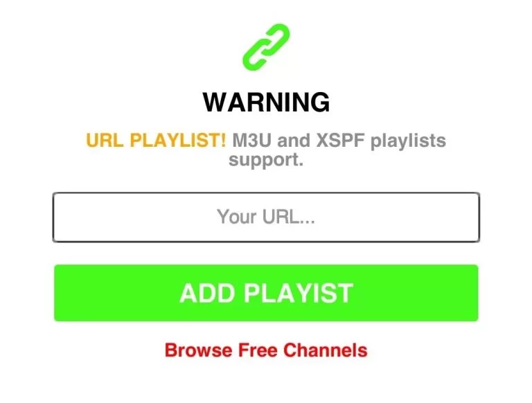 Provide the Clean IPTV M3U URL and tap Add Playlist