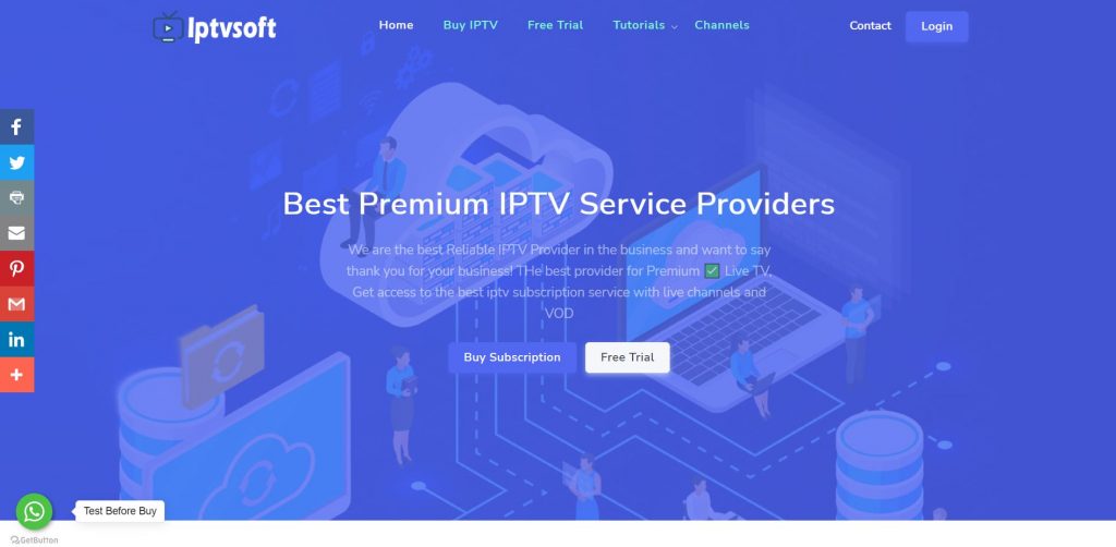 Visit the IPTV Soft website