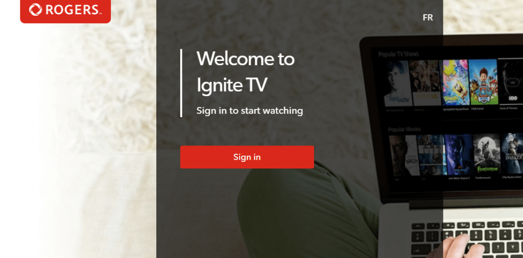 Sign in to Ignite TV IPTV