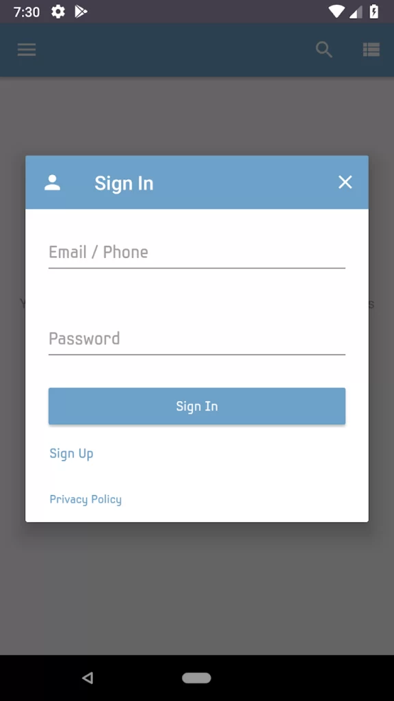 Sign in to OttPlayer