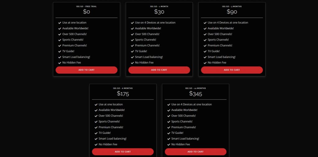 Select the Knockout IPTV subscription