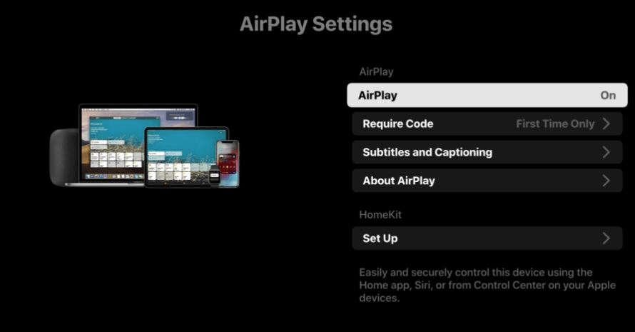 Turn on AirPlay on LG Smart TV