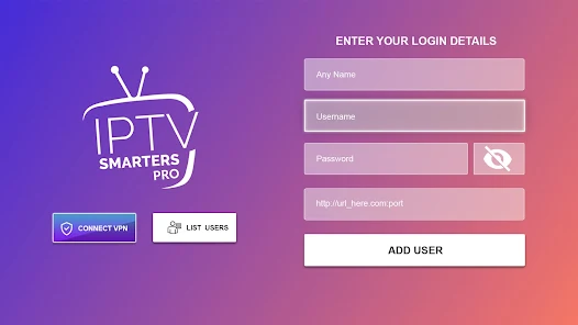 Enter the username, password, and URL of Neo IPTV