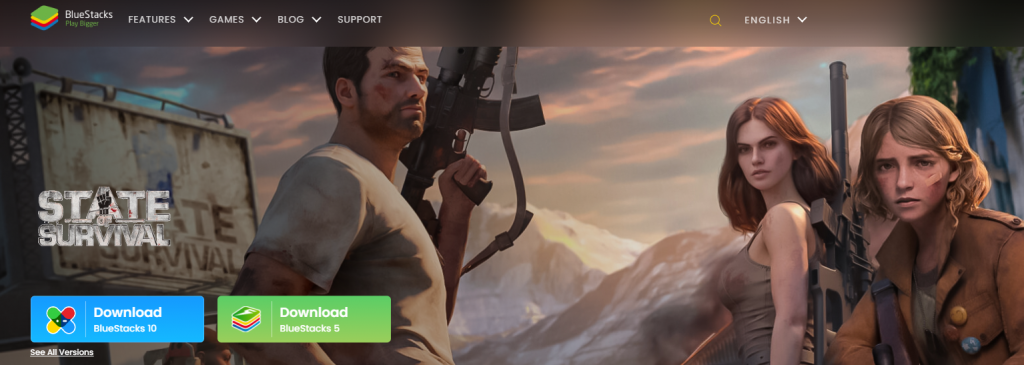 install the BlueStacks emulator