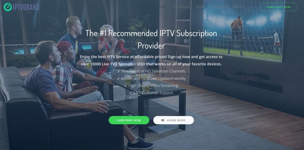 Visit the Grand IPTV website