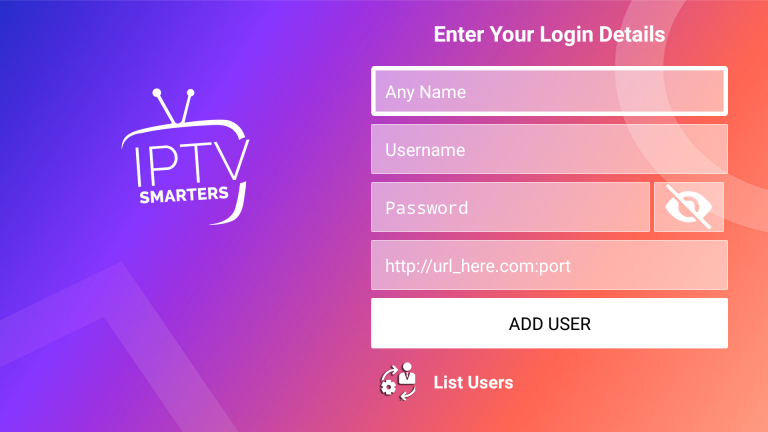 Enter the playlist name and the URL