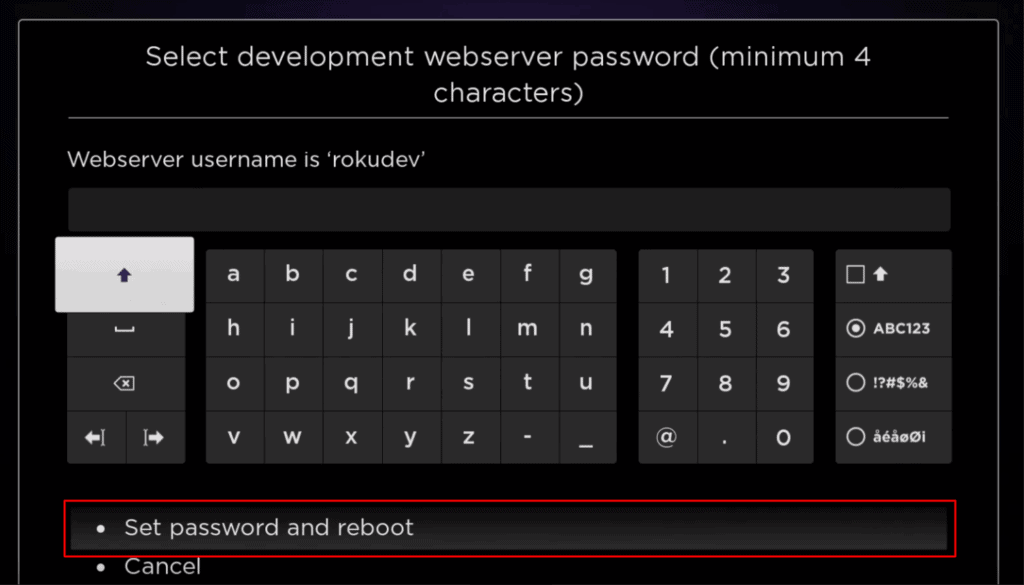 Create the password