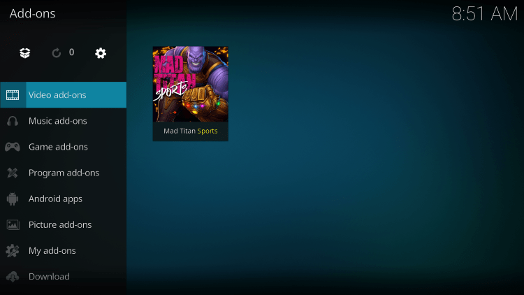 Play Mad Titan Sports Addon