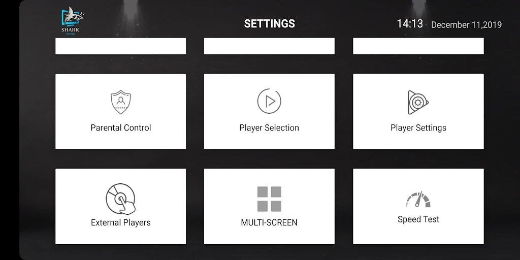 Shark IPTV on iOS devices