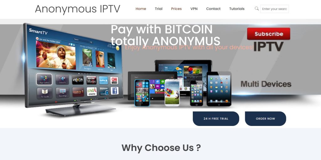 Visit the Anonymous IPTV website