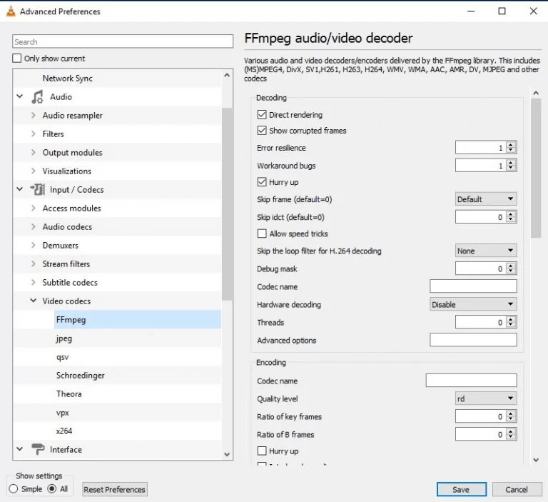 Select FFmpeg