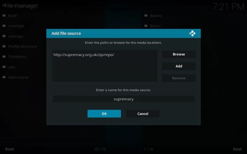 Provide the Supremacy repository name