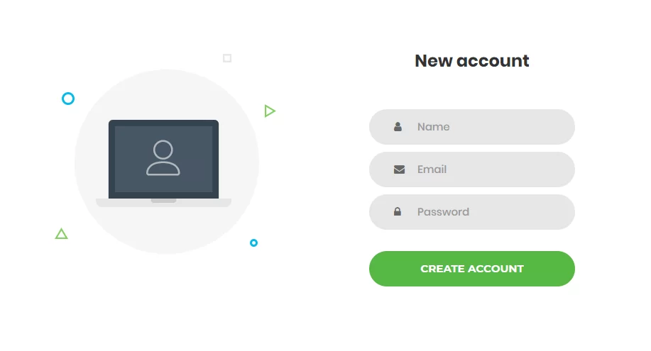Click the Create Account option to sign up for AlKaicer IPTV