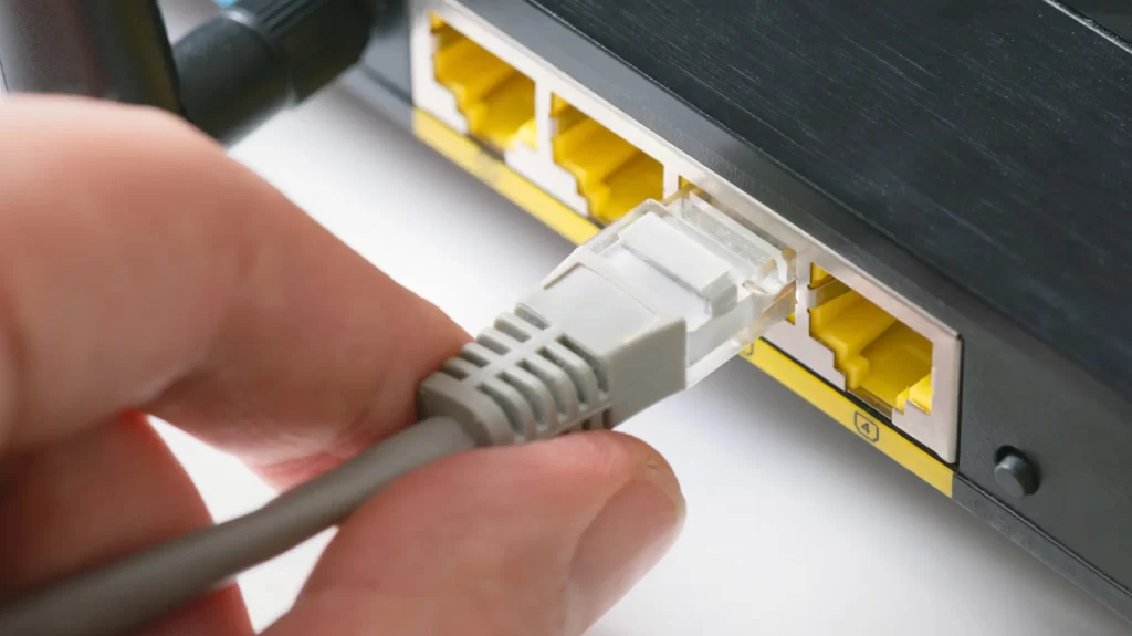 Use Ethernet cable