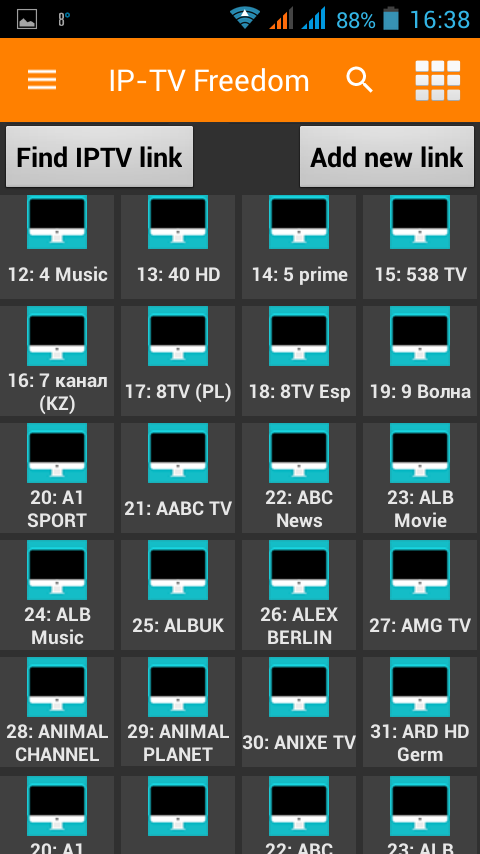 Access Freedom IPTV on Android