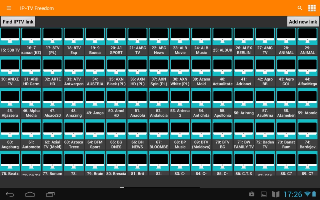Freedom IPTV on Smart TV
