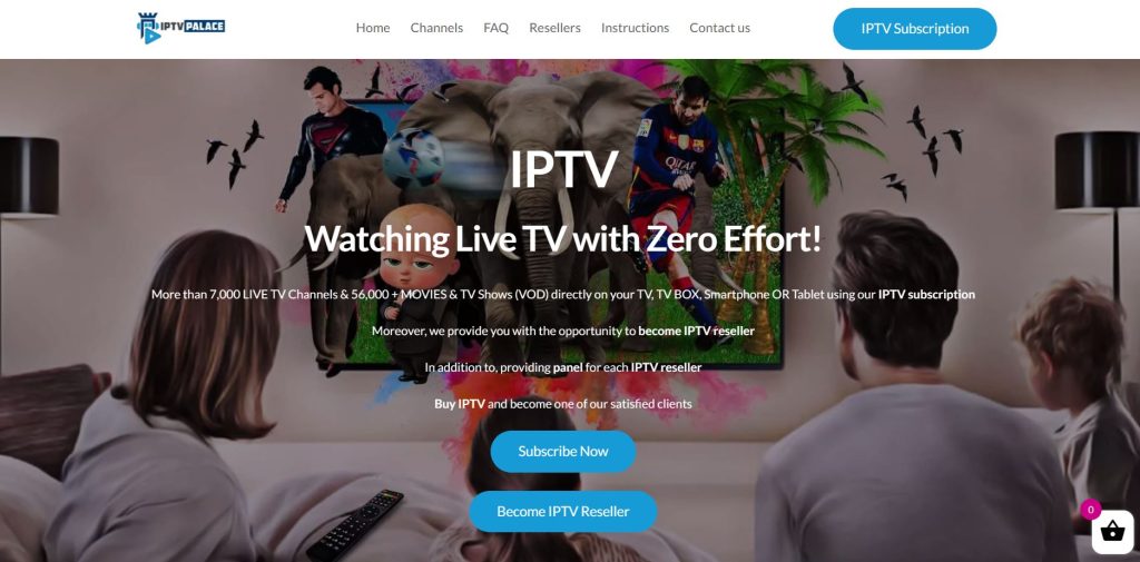 Visit the IPTV Palace website
