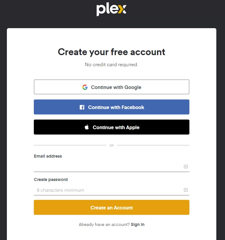 Sign in to your account
