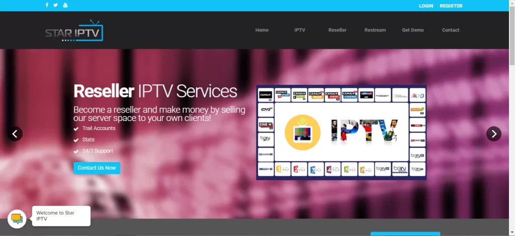 Visit the Star IPTV website
