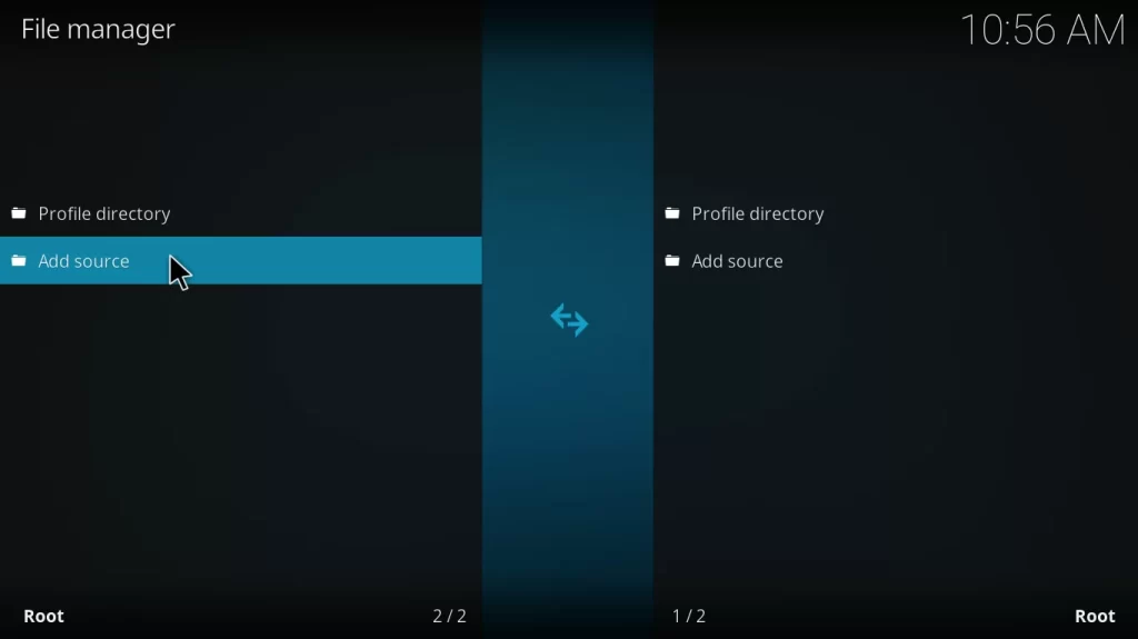Select the Add Source option