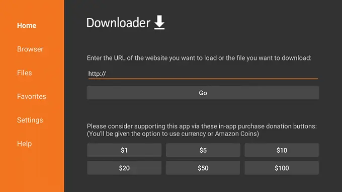Enter the URL of John Doe Streams IPTV