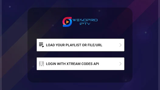 Select the Load your Playlist or File/ URL option