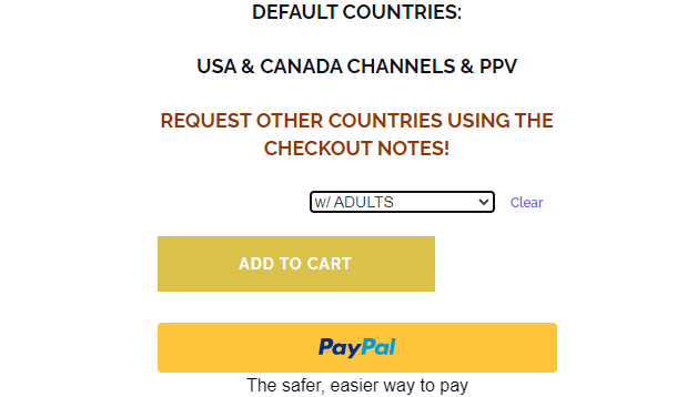 Select the category and click on Add to Cart