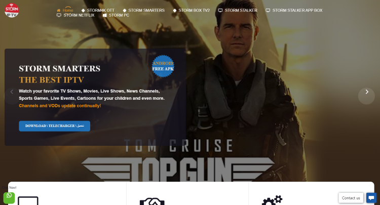 Visit the Storm IPTV website